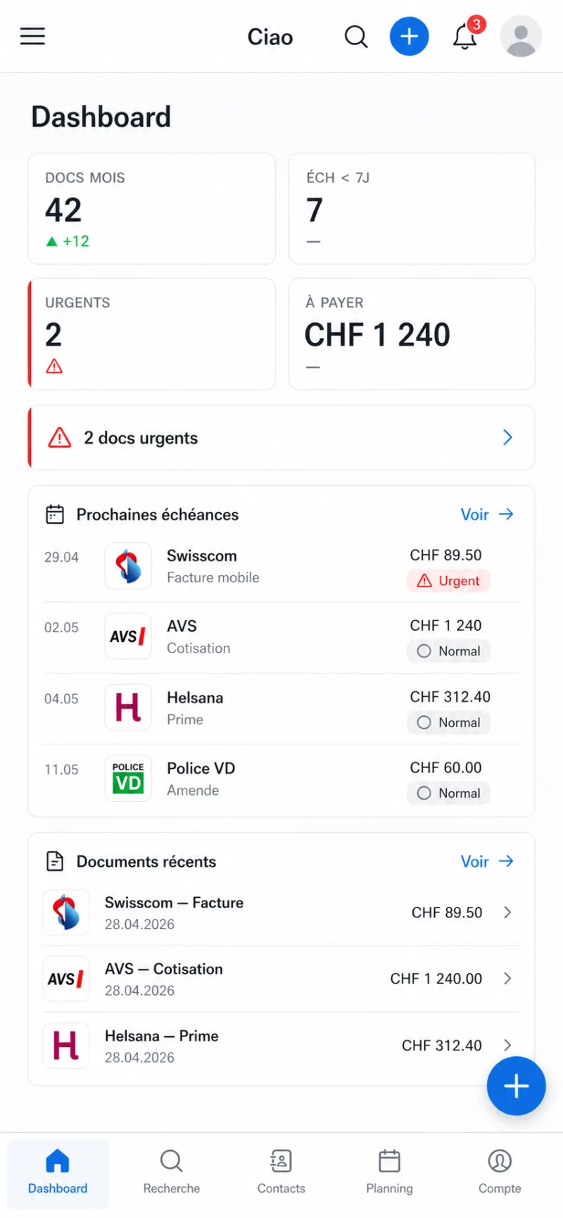 Ciao Admin on Mac and iPhone mobile